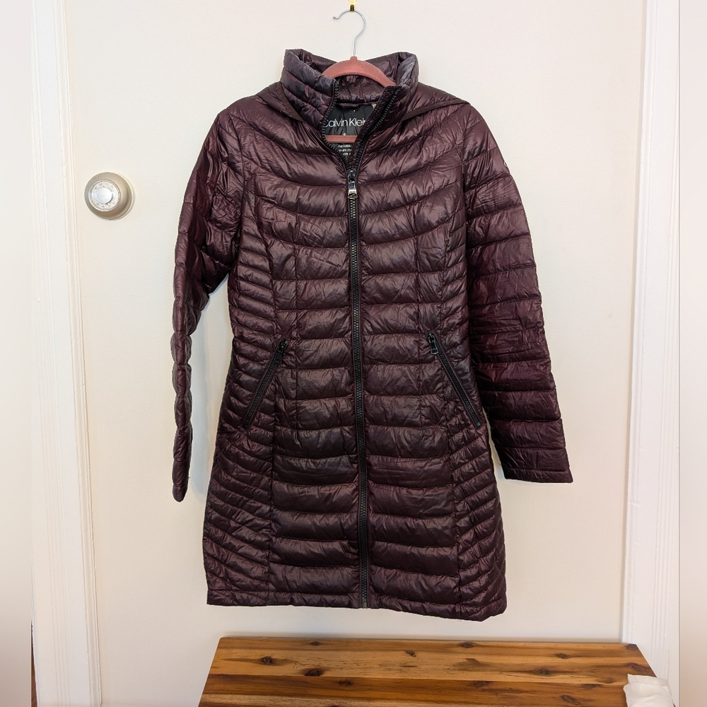 Calvin Klein Women's Quilted Jacket - Purple